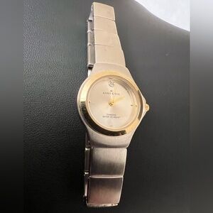 Anne Klein Diamond Water Resist Silver Watch NWOT